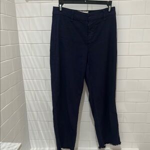 Frank & Eileen, size 0, navy cropped pant